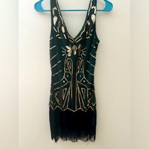 Flapper dress roaring 20s size extra small